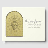 Katholischer Jesus heilige Herzbeerdigung Gästebuch (Vorderseite)