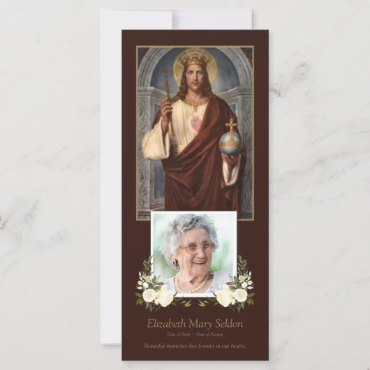 Katholischer Jesus unser König Beerdigung Dankesch (Vorderseite)