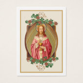 Katholischer Jesus Vintage Beerdigung Gebetskarte (Vorderseite)