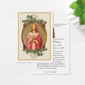 Katholischer Jesus Vintage Beerdigung Gebetskarte (Schreibtisch)