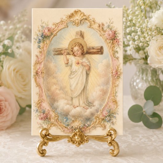 Katholischer Jesusknabe Religiöser Dank Dankeskarte