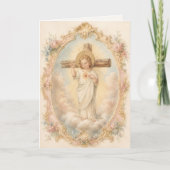 Katholischer Jesusknabe Religiöser Dank Dankeskarte (Vorderseite)