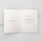 Katholischer Jesusknabe Religiöser Dank Dankeskarte (Innenseite)