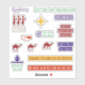 Katholischer Latin Three Kings Illustrator Planner Aufkleber (Blatt)