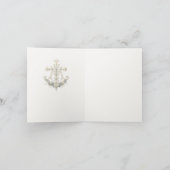 Katholischer Marianischer Monogramm Gesegnete Mari Dankeskarte (Innenseite)