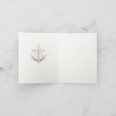 Katholischer Marianischer Monogramm Gesegnete Mari Dankeskarte (Innenseite)