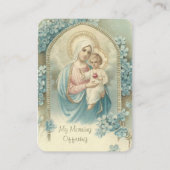 Katholischer Morgen Angebot Jungfrau Mary Gebet Platzkarte (Vorderseite)