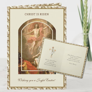 Katholischer Ostergebets-Auferstehung Jesu  Feiertagskarte