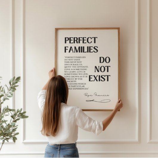 Katholischer Papst Franziskus Zitat Print Poster