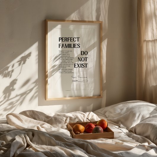 Katholischer Papst Franziskus Zitat Print Poster