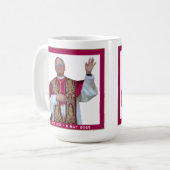 Katholischer Papst Leo Kaffeetasse (Vorderseite Links)