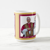 Katholischer Papst Leo Kaffeetasse (VorderseiteRechts)