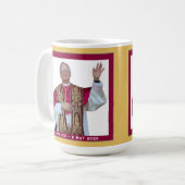 Katholischer Papst Leo Kaffeetasse (Vorderseite Links)