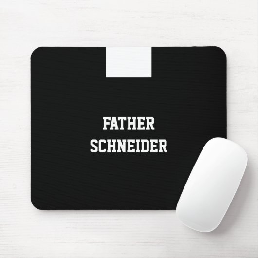 Katholischer Priester Black Clergy Collar Religiös Mousepad (Mit Mouse)