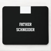 Katholischer Priester Black Clergy Collar Religiös Mousepad (Vorne)