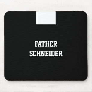 Katholischer Priester Black Clergy Collar Religiös Mousepad