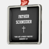 Katholischer Priester Black Clergy Collar Religiös Ornament Aus Metall (Links)