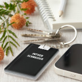 Katholischer Priester Black Clergy Collar Religiös Schlüsselanhänger (Vorderseite rechts)