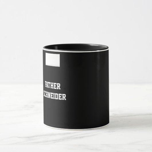 Katholischer Priester Black Clergy Collar Religiös Tasse (Zentrum)