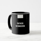 Katholischer Priester Black Clergy Collar Religiös Tasse (Vorderseite Links)