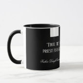Katholischer Priester Black Clergy Collar Religiös Tasse (Links)