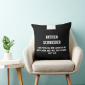 Katholischer Priester Black Clergy Collar Skript Kissen (Stuhl )