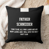 Katholischer Priester Black Clergy Collar Skript Kissen (Decke)