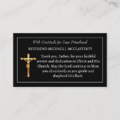 Katholischer Priester Dankbarkeit Gebet Erntedank Visitenkarte (Vorderseite)