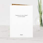 Katholischer Priester, der Massengräber anbietet O Karte (Rückseite)