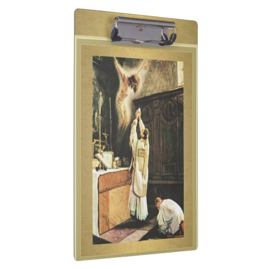 Katholischer Priester, der Massenklemmbrett Klemmbrett (Rechts)