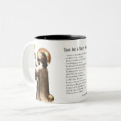 Katholischer Priester Gedicht Gedicht Religiöse Je Zweifarbige Tasse (Vorderseite Links)