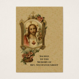 Katholischer Priester Jesus Beerdigung Gedenkkarte