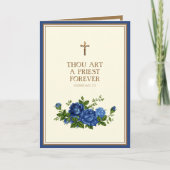 Katholischer Priester-Jubiläum Ordination Crucifix Karte (Vorderseite)
