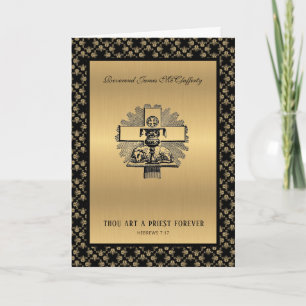 Katholischer Priester-Jubiläum Weihe Elegant Karte