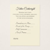 Katholischer Priester Spirituelle Bouquet Heilige  (Rückseite)