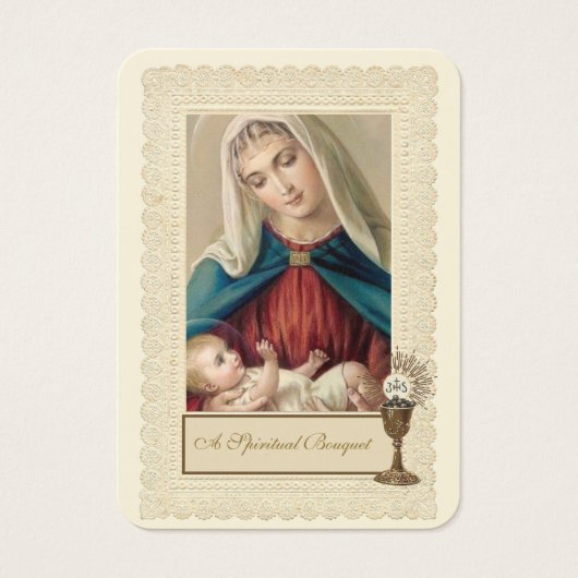 Katholischer Priester Spirituelle Bouquet Heilige  (Vorderseite)