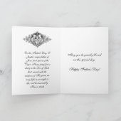 Katholischer Priester St. Joseph Jesus Vatertag Karte (Innenseite)