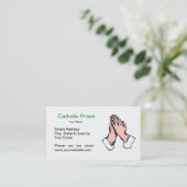 Katholischer Priester-Visitenkarte Visitenkarte (Stehend Vorderseite)