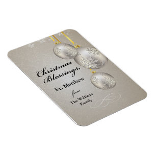 Katholischer Priester Weihnachten Eleganter Hänges Magnet