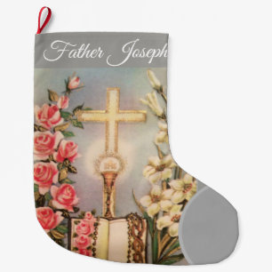 Katholischer Priester-WeihnachtsStrumpf Großer Weihnachtsstrumpf