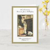 Katholischer Priester zum Jahrestag Ordination Ele Karte (Gelbe Blume)