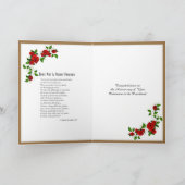 Katholischer Priester zum Jubiläum Ordinarius Cruc Karte (Innenseite)