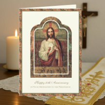 Katholischer Priester zum Jubiläum Ordination Deac