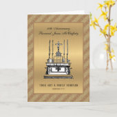 Katholischer Priester zum Jubiläum Ordination Eleg Karte (Gelbe Blume)