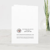 Katholischer Priester zum Jubiläum Ordination Eleg Karte (Rückseite)