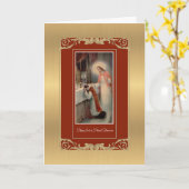 Katholischer Priester zum Jubiläum Ordination Heil Karte (Gelbe Blume)