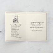 Katholischer Priester zum Jubiläum Ordinierung Gol Karte (Innenseite)