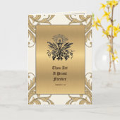 Katholischer Priester zum Jubiläum Ordinierung Gol Karte (Gelbe Blume)