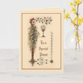 Katholischer Priesterpastor Traditioneller Jeder A Karte (Gelbe Blume)