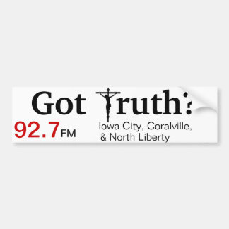 Katholischer RadioAutoaufkleber (Iowa City) Autoaufkleber
